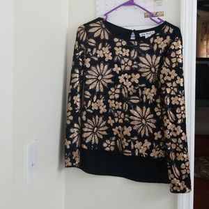 Black and gold  dress Top